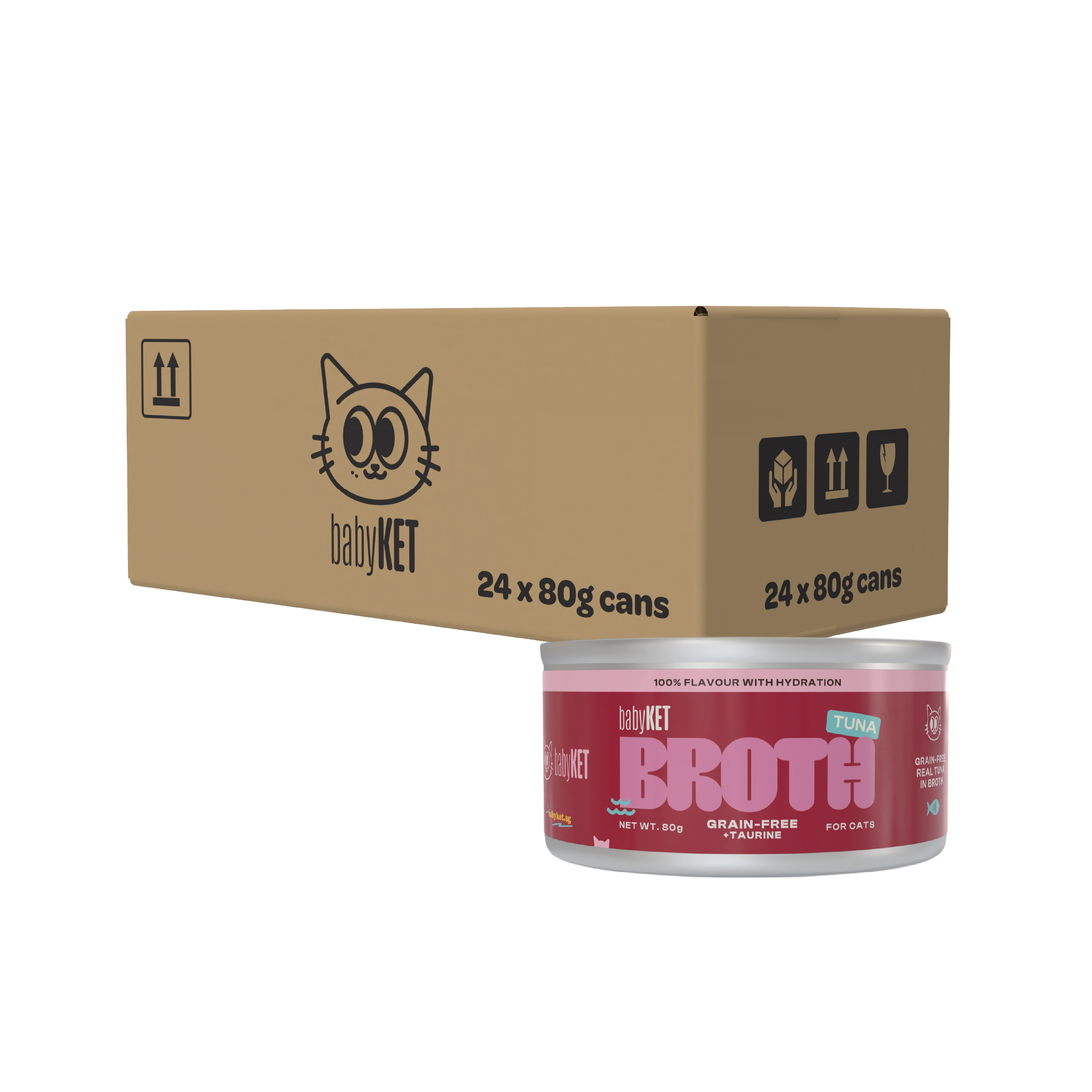 babyKET Tuna in Broth Wet Cat Food (24 x 80g)