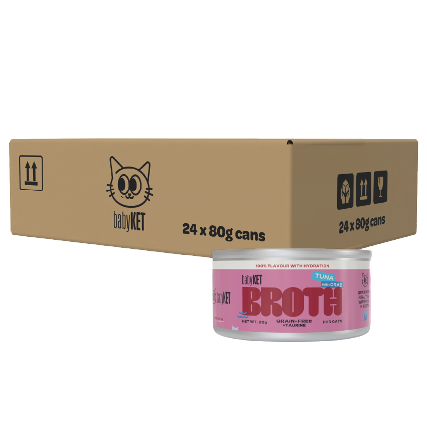 babyKET Tuna with Crab in Broth Wet Cat Food (24 x 80g)