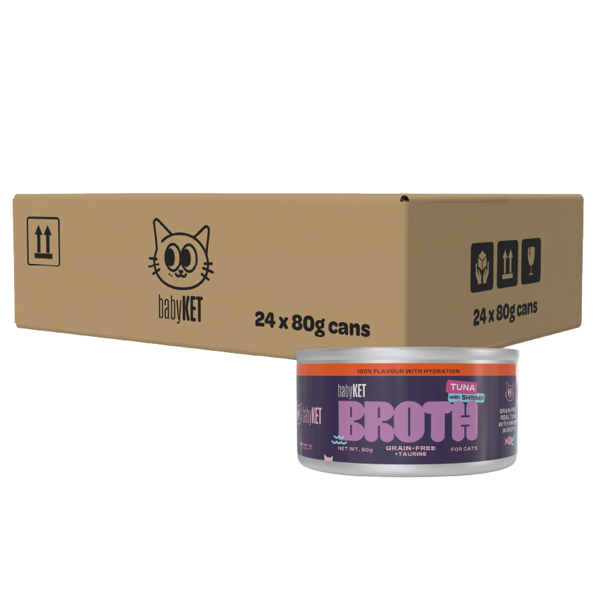 babyKET Tuna with Shrimp in Broth Wet Cat Food (24 x 80g)