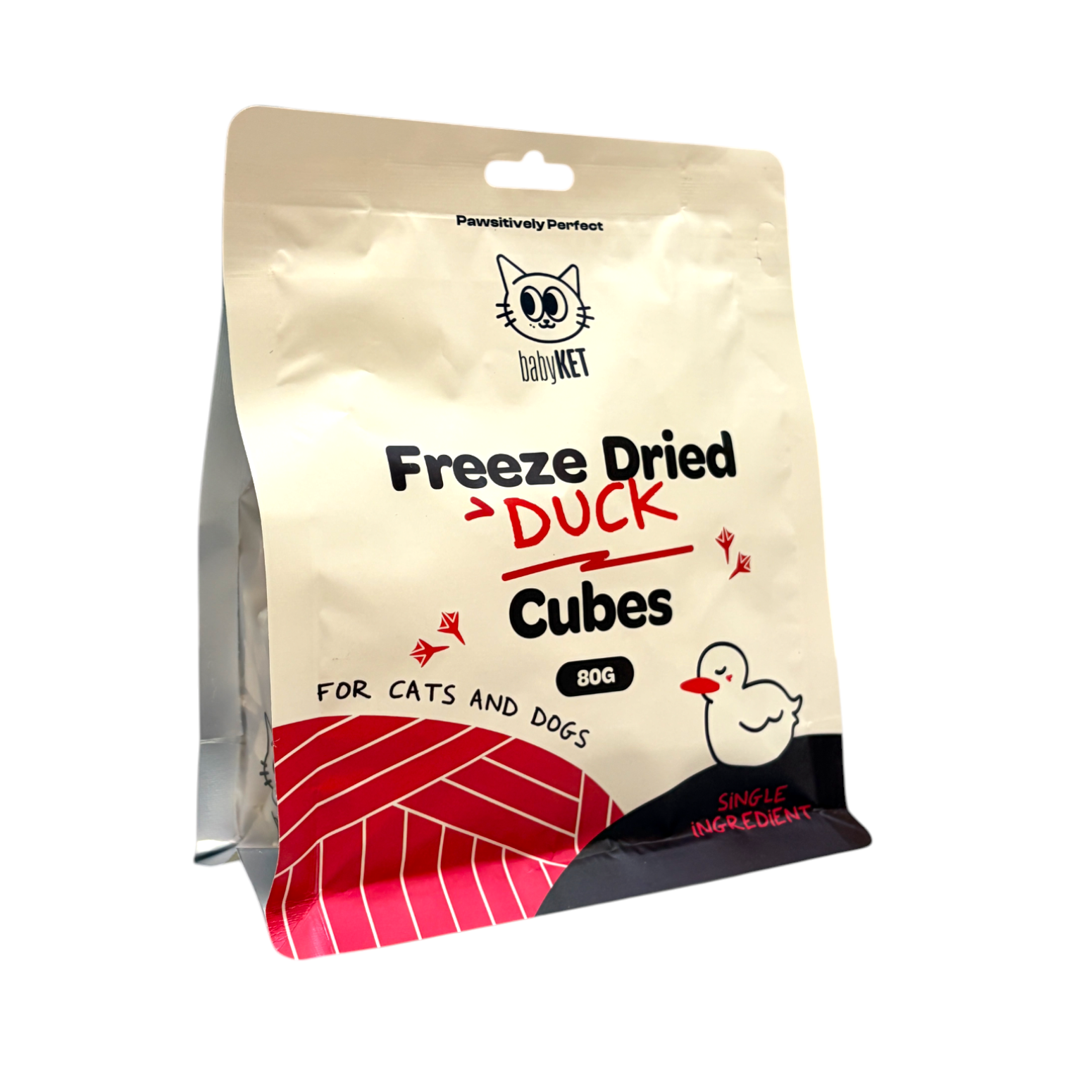 babyKET Freeze Dried Duck Cubes 80g