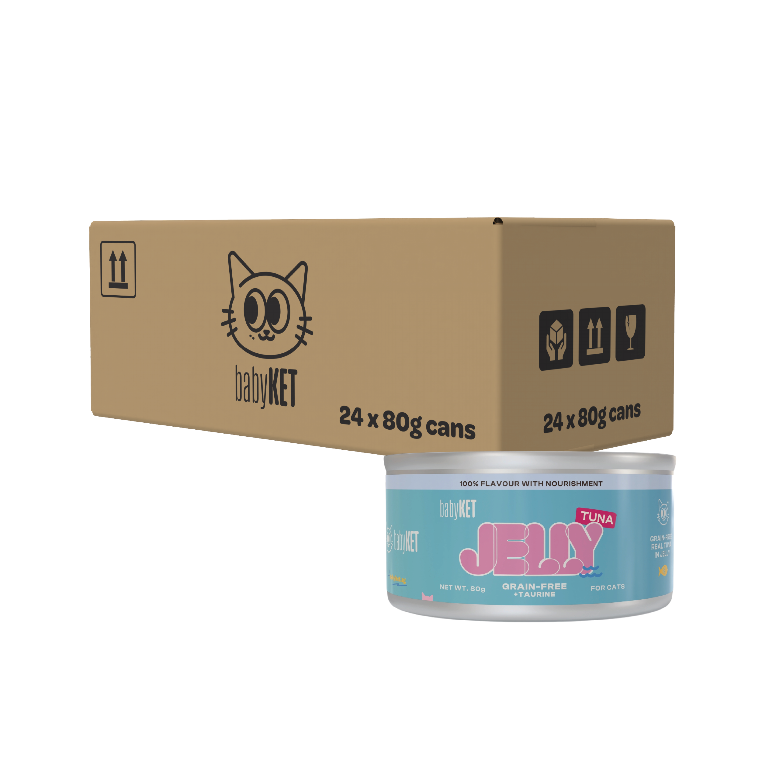 babyKET Tuna in Jelly Wet Cat Food (24 x 80g)