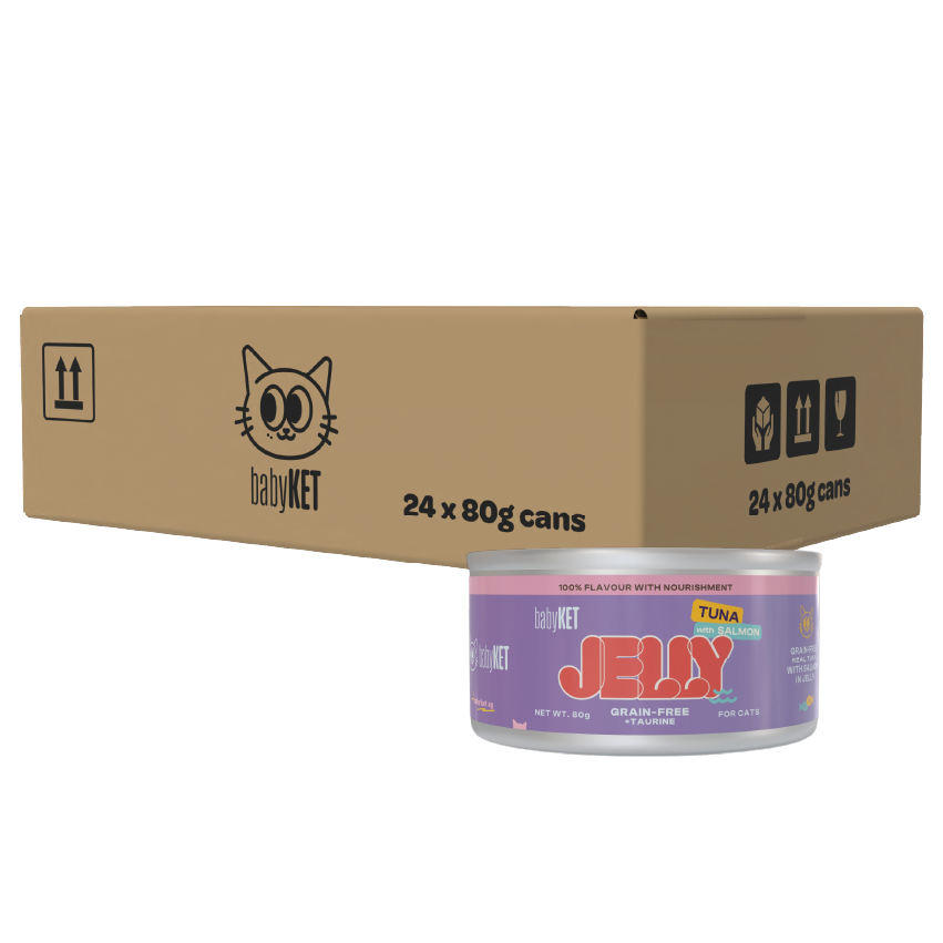 babyKET Tuna with Salmon in Jelly Wet Cat Food (24 x 80g)
