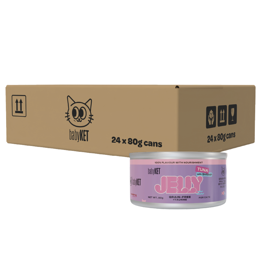 babyKET Tuna with Shrimp in Jelly Wet Cat Food (24 x 80g)